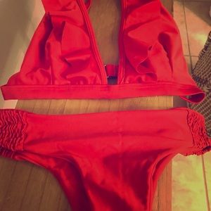 Brand new Zaful red swim bikini